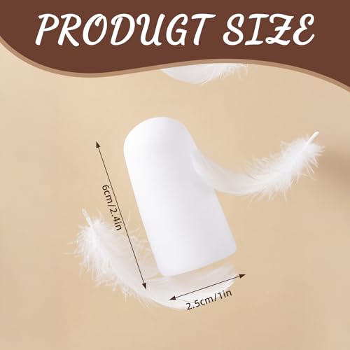 Cuffbow 4 Pcs Ballet Pointe Shoe Toe Pads Clear Stretch Toe Tips for Ballet Dancers One Size Flexible Non-Slip Comfort Dancer Accessories