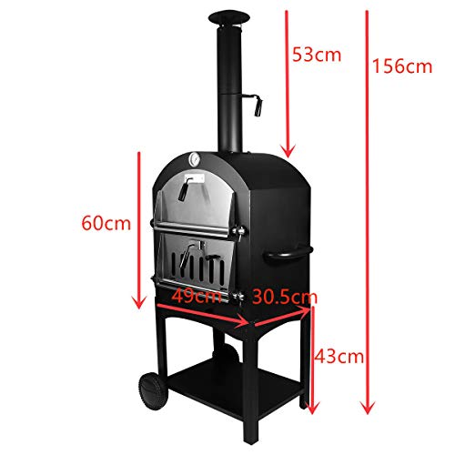 Tengchang Outdoor Pizza Oven Wood Fire DIY Portable Family Camping Cooker