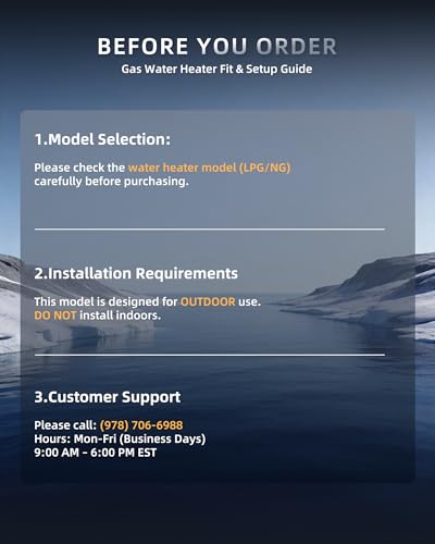Image of APUS 190,000 BTU Outdoor Tankless Water Heater, 8.1 GPM Natural Gas Instant Hot Water Heater with WiFi & Remote Control, High Efficiency for Supports 5 Outlets