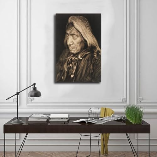 Impression toile Red Cloud Sioux 1905, cadre à suspendre pour habiller un mur - 3