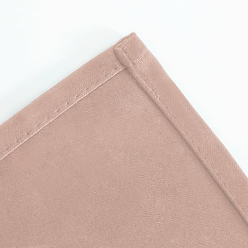 Image of LEMOMO Blush Thermal Blackout Curtains /38 x 63 Inch /Set of 2 Panels Room Darkening Curtains for Bedroom