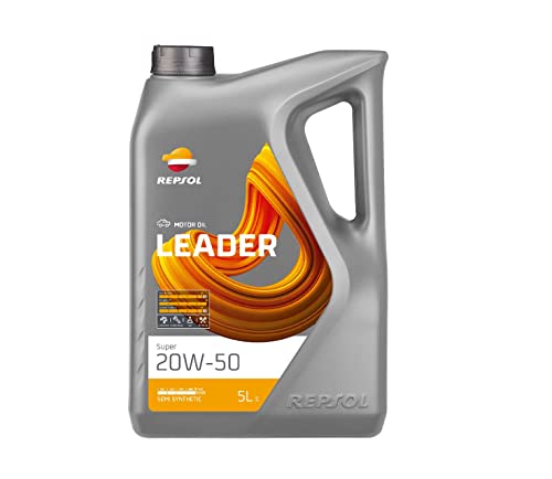 REPSOL aceite lubricante multigrado semisintetico para coche LEADER SUPER 20 W-50 5 L