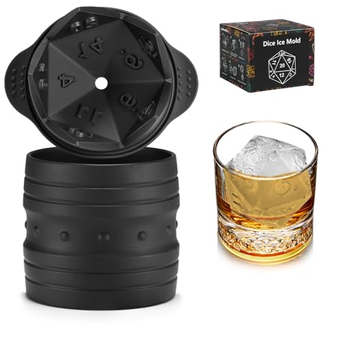 Molde para cubos de hielo D20 en silicona flexible miniatura 1