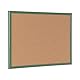 Bi-Office Kork Pinnwand, Korktafel mit Grünem MDF Rahmen, 60 x 40 cm