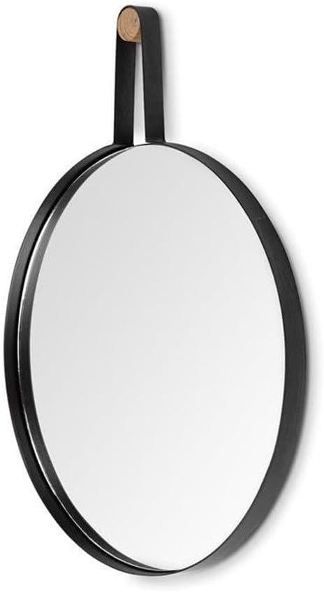 Mercana Furniture & Decor Minimalistic Collie by Mercana Wall Mirrors, 20.0L x 1.2W x 26.0H, Matte-Black