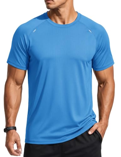 TACVASEN TACVASEN Men's Workout Shirts Dry Fit Mesh Short Sleeve Athletic T-Shirts