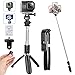 Produktbild CHUER Bluetooth Selfie Stick Stativ, (100cm) Handy Stativ Kamera Stativ, 3 in 1 Handy Stick mit Fernbedienung Verstellbare Selfie-Stange für iPhone/Galaxy/Huawei/XiaoMi, Go Pro und Digitalkamera
