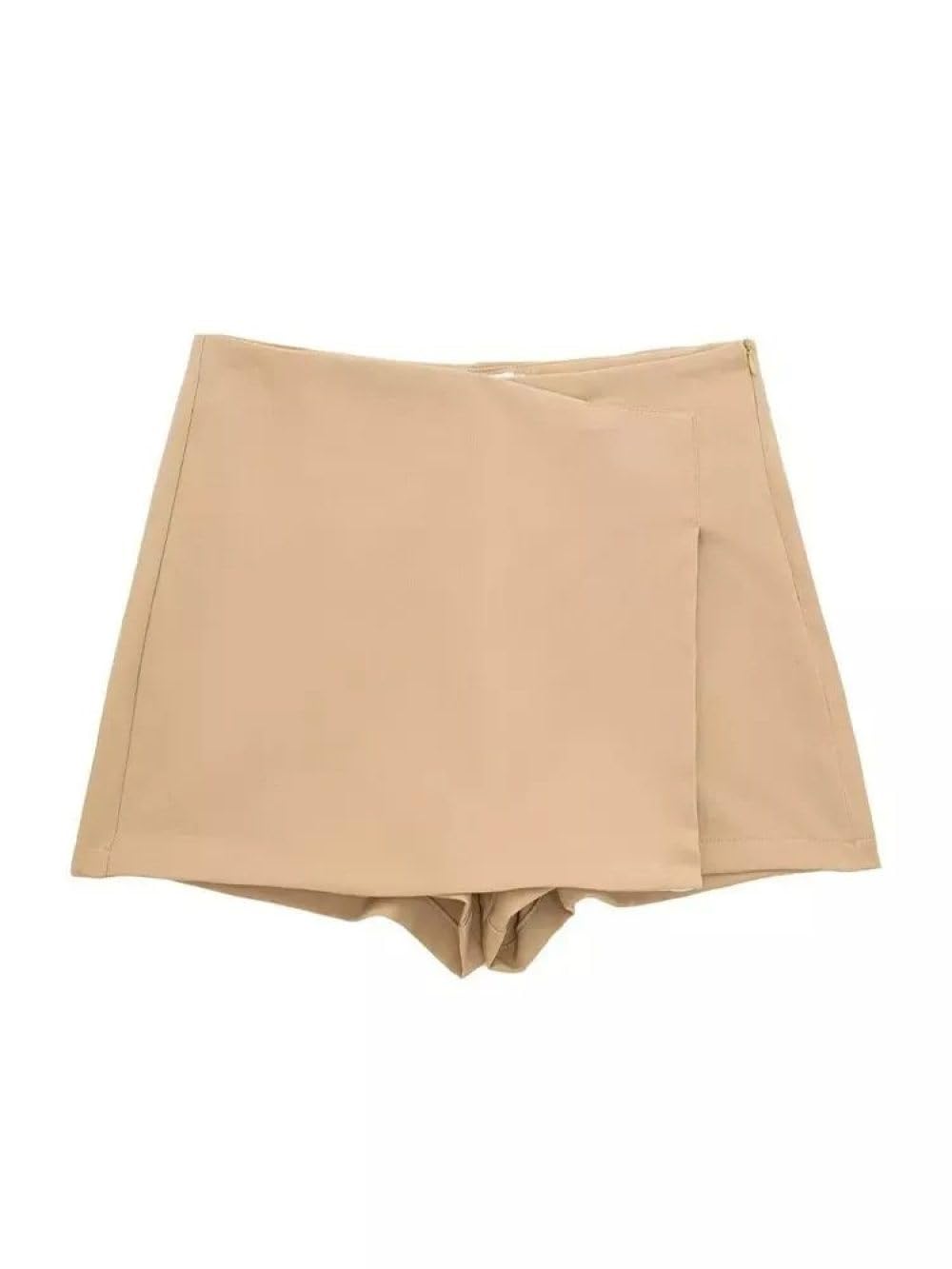 SWEPER Falda Corta De Mujer - Faldas Cortas Asimétricas para Mujer, Faldas Informales De Cintura Alta con Cremallera, Pantalones Cortos Femeninos De Primavera