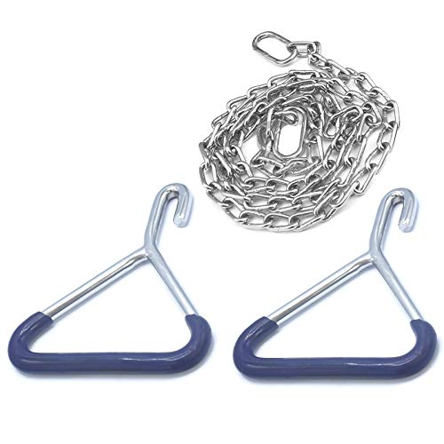 Image of Durable Cow OB Apparatus (2 OB Handle & 30 Inch Chain), Goat Forceps, Cattle Delivery Instruments for Dairy Farm