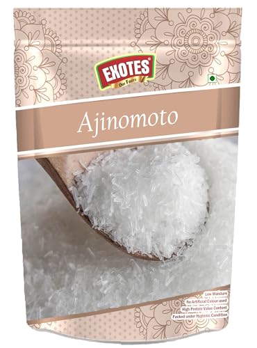 Image of Exotes Ajinomoto 250 Grams - Flavour Booster and Taste Enhancer Chinese Salt for Homemade Chinese & Street-Style Dishes | Add to Chowmein, Manchurian, Fried Rice, Soups & More Indo-Chinese Dishes | Just A Pinch of Ajinomoto Adds Big Flavour | Umami Seasoning
