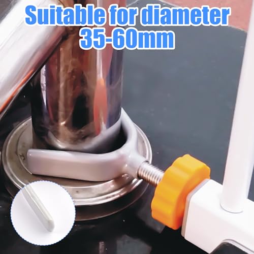 4 Stück Treppenschutzgitter Spindel aus Metall, M10 Y-Förmiger Adapter für Babygitter, Y-Adapter für Treppengeländer Ohne Bohren, Montage am Treppengeländer, Y-Spindel Druckschrauben für Baby, Hund