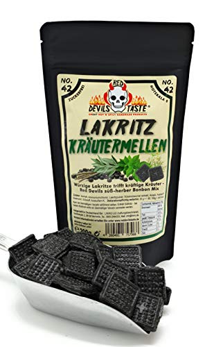 zuckerfreie Lakritz Kräutermellen - zuckerfreie Jahrmarktbonbons - 200g