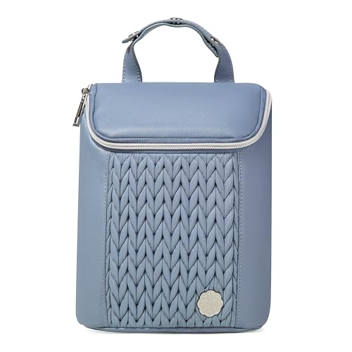 Image of SEWBOO Baby Bottle Cooler Bag with Adjustable Straps to Fits Stroller or Diaper Bag,Insulated Baby Bottle Bag for Nursing Moms Daycare or Travel (ASH Blue)