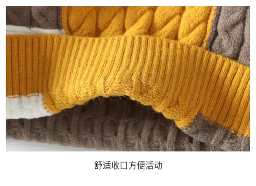 Men's Twist Braid Sweater Pullovers Thick Knit Sweaters Streetwear Solid Warm O Neck Jumper Pullover4