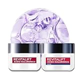 L'Oréal Paris Rutina facial hidratante Revitalift Ácido Hialurónico (2 piezas): Crema de día FPS20 50ml + Crema de...
