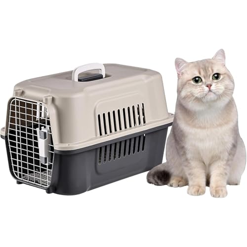 Vlfn ペットペットキャリー 猫犬スーツケース航空輸送ボックス 携帯用ペットボックス 小型犬 中型犬 大型犬 猫 小屋ポータブル 猫ケージ ペット用品 キャットドッグカーボックス 360°周囲通気性 キャンピング/航空輸送/委託販売/旅行用 スーツケース