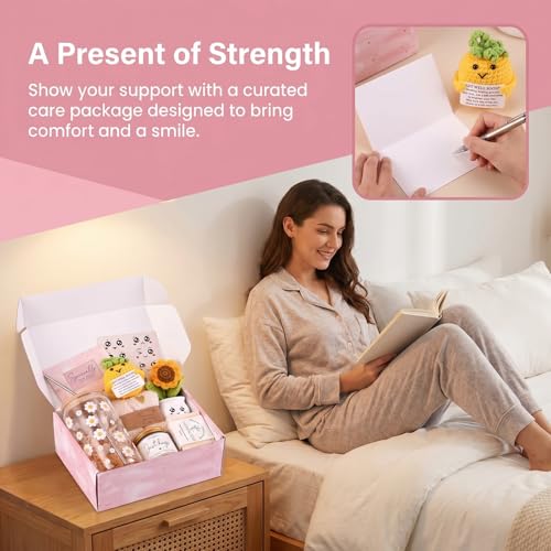 Get Well Care Package Gifts for Women, Self Care Gifts Basket, After Surgery Recovery Gift Set for Friends Sister Mom, Thank You Present for Her - Image 4
