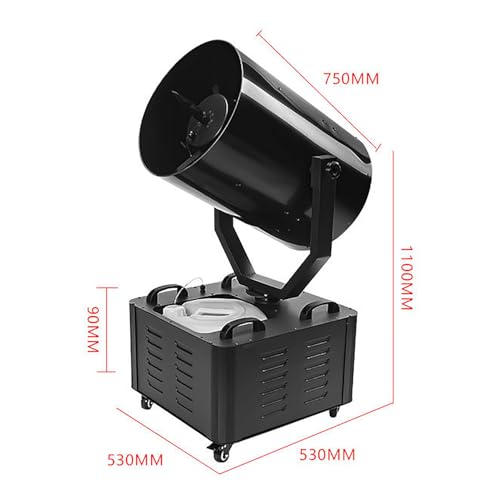 Máquina de nieve comercial TsoLay de 3000 W, con oscilación de 180°, control remoto, alcance de pulverización de 10 m y cobertura de 150 m2, ideal para efectos navideños, bodas y fiestas miniatura 5