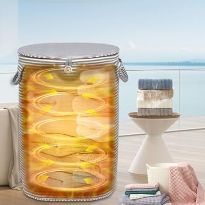 38L Foldable Towel Warmer Bucket,Heated Towel W...