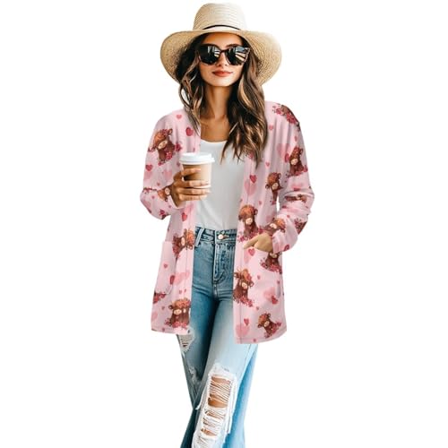 Image of Cardigan for Women Long Sweater Open Front Sweaters Fashion Lightweight Cardigans with Pockets