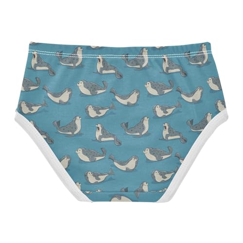 Little Girl Underwear Toddler Panties Kids Undies Seals Soft Cotton Briefs 2T-8Y2