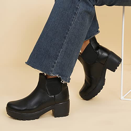 Image of XE Looks 100% Vegan Leather Attractive & Stylish Boots for Women
