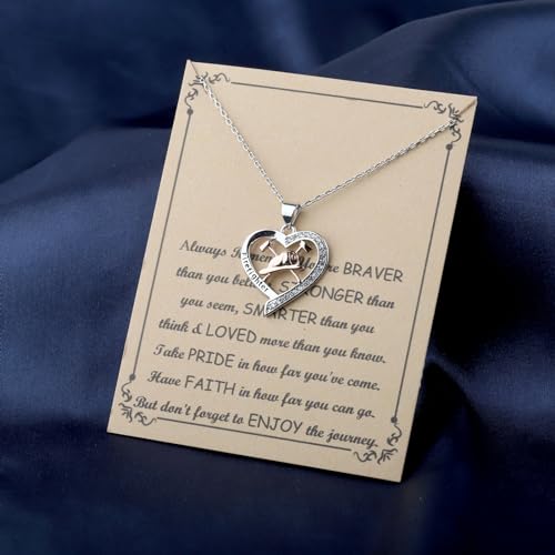 FUSTMW Firefighter Necklace Firefighter Jewelry Gifts for Mom Wife Girlfriend Firefighter Firewomen Appreciation Gifts3