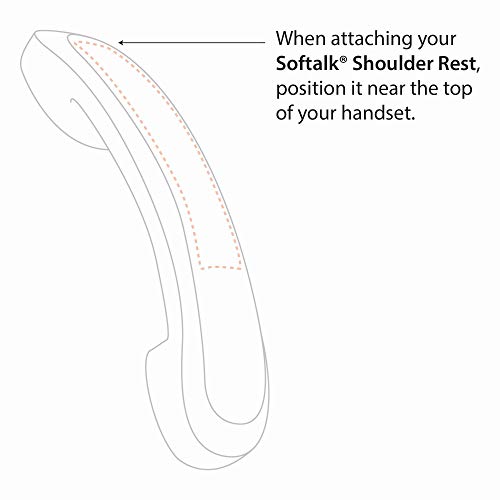 Softalk Antibacterial Charcoal Phone Shoulder Rest | Landline Telephone Accessory (00102M),12