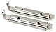 Design61 2er Set Schrankriegel Möbelriegel mit Schiebeverschluss Schrank Riegel für Haustier-Tore Badezimmer Möbel 7cm