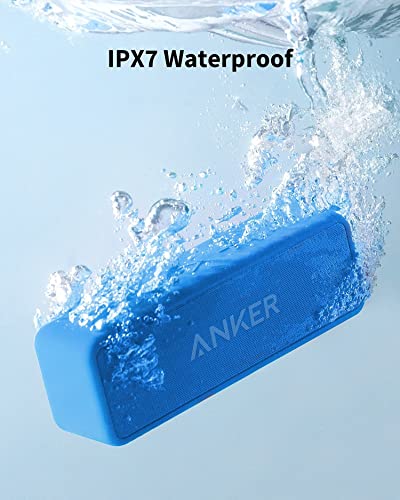 Image of Anker SoundCore 2 12W Portable Wireless Bluetooth Speaker: Better Bass, 24-Hour Playtime, 66ft Bluetooth Range, IPX5 Water Resistance & Built-in Mic, Dual-Driver Speaker for Beach, Travel, Party