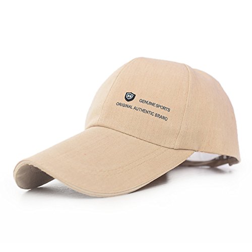 Honour Fashion - Gorra de béisbol para mujer con visera larga camel Talla única