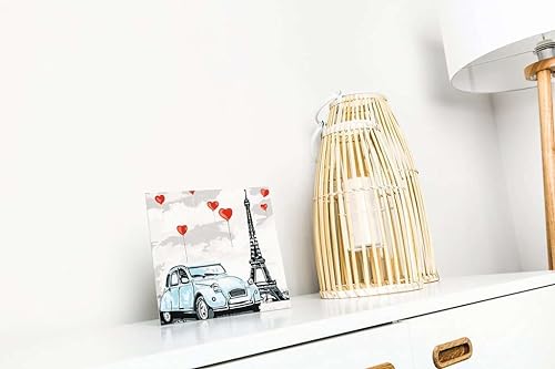 Ravensburger – CreArt Format carré 20x20 cm – Paris – Loisir créatif – Peinture par numéros – Adulte - Activité détente et créative – Dès 12 Ans – 28996 – Version française