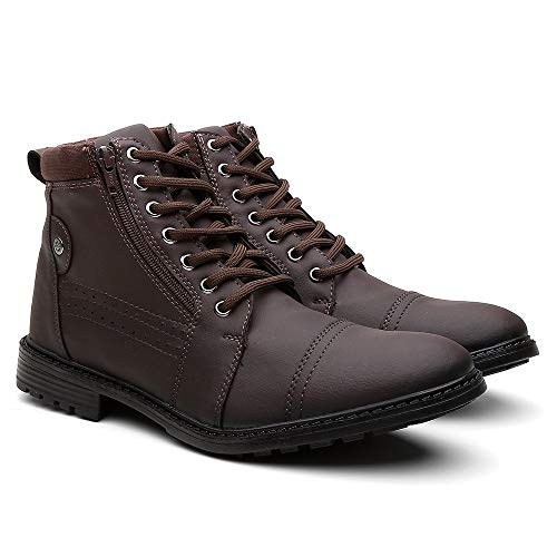 Bota Masculina Casual Coturnos Originais - Café/42