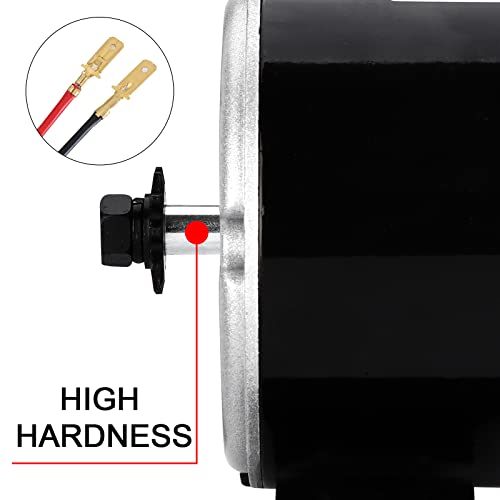 Vevitts 350W Brushed Electric Motor, Small Brushed Permanent Magnet Electric Motor For E Scooter Drive Speed Control 24V 350W 3000Rpm #TOP3