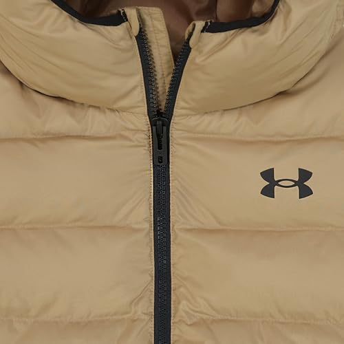 Image of Under Armour Boys' Pronto Hooded Puffer Jacket, Lightweight & Water Repellent