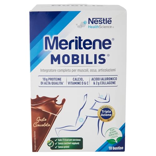 Meritene Mobilis Integratore Ossa e Articolazioni Gusto Cioccolato, 10 Bustine