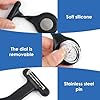 Goerpn Silicone Nurse Watch with Brooch, Infection Control Design, Pocket Clock with Pin for Health Care Nurse Doctor Paramedic, Medical Brooch Fob Watch for Women Men (Black) #3