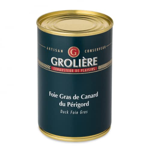 Foie Gras Grolière Bloc de Canard avec Morceaux 400 g 1 Unité