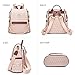 MKP Women Fashion Backpack Purse Multi Pockets Signature Anti-Theft Rucksack Travel Ladies Shoulder Bag Handbag 2Pcs
