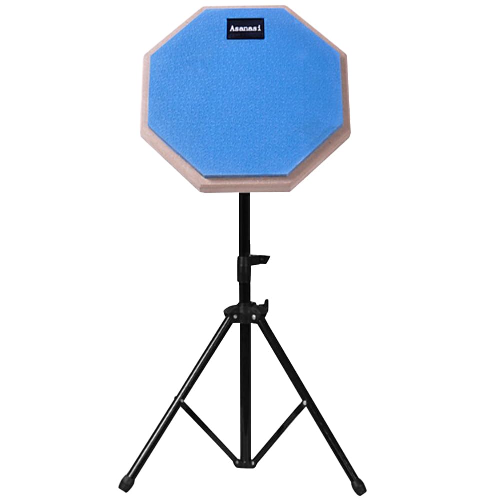 Almohadilla de práctica de tambor de madera de caucho de 8 pulgadas con soporte ajustable Almohadilla de práctica de tambor Almohadilla de entrenamiento de práctica absorbente de go