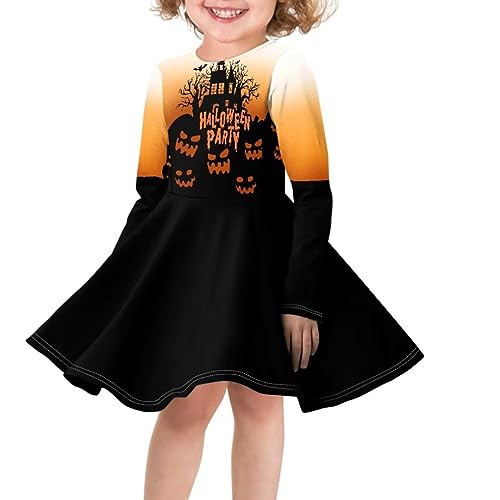 Girls Dresses Round Neck Long Sleeves Kids Graduation Dress High Waisted Kids Dress Up Clothes for Play3