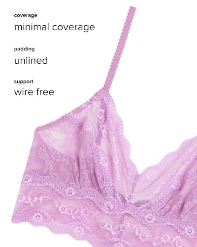 Image of b.tempt'd by Wacoal Women's Lace Kiss Sheer Unlined Wire Free Bralette, 910182