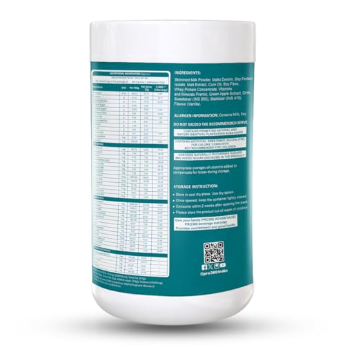 Image of Pro360 MOM-Pro Protein Powder Nutritional Supplement for Pregnant & Lactating Women - Complete Maternal Nutrition during Pregnancy - French Vanilla Flavor - 200G