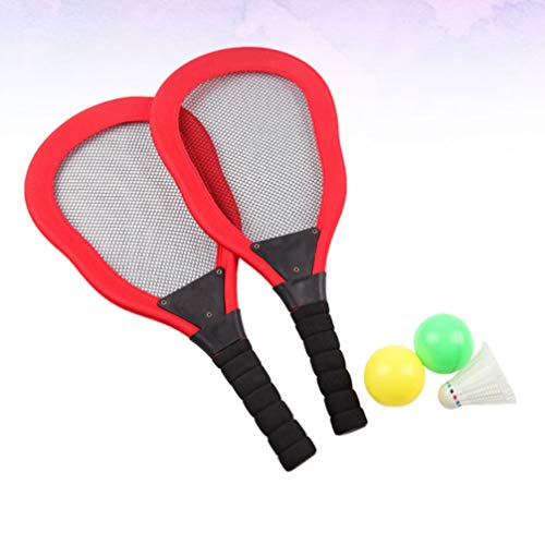 Conjunto de raquete de tênis infantil Wakau, raquete infantil de plástico para badminton, raquete in