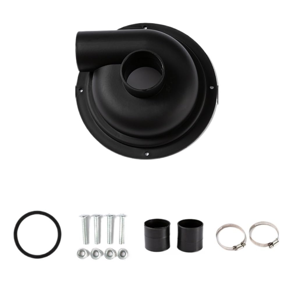 HYGAWQXXC Cyclone Separator Cover For Vacuum Cleaner Dust Collector Vacuum Cleaner For DIY Woodworking Filter Cyclone Dust Collector(Black-no elbow)