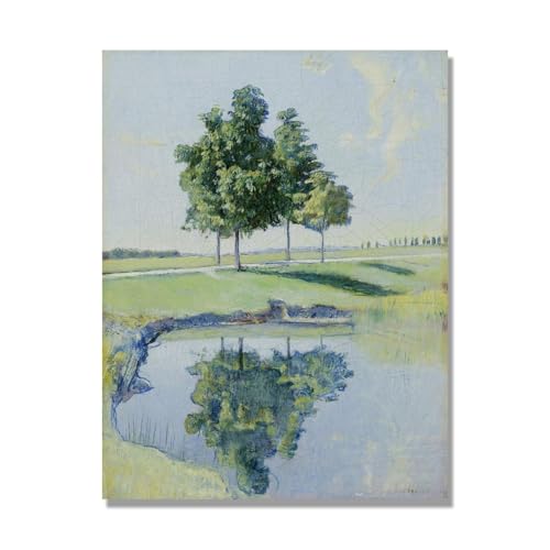 Impressions sur toile célèbres arbre châtaignier déco murale Ferdinand Hodler 60x80