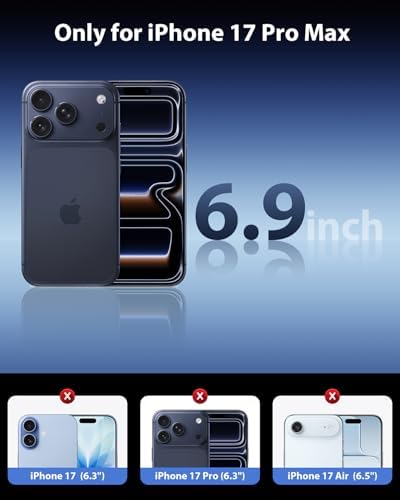Mkeke 3 Pack Screen Protector for iPhone 17 Pro Max 6.9"，[9H+ Tempered Glass] [Easy Installation Frame][Military-Grade Drop Protection] HD Clear, Anti-Scratch, Bubble Free — view 7