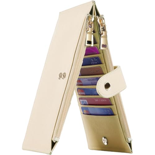 Image of Travelambo RFID Wallet Women Large Size Bifold Multi Card Wallet Case with Zipper Pocke Credit Card Holder for Women
