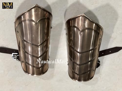 Illumine Elven Armor Set Medieval Larping Fantasy Elf Armor Plate Armor Knight Suit Cosplay Halloween Armour (Bracers)