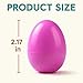 Coynurex 54PCS Fillable Easter Eggs – 2.17'' Plastic Hinged Eggs in 6 Colors – Bulk Eggs for Hunt, Party, Basket Fillers